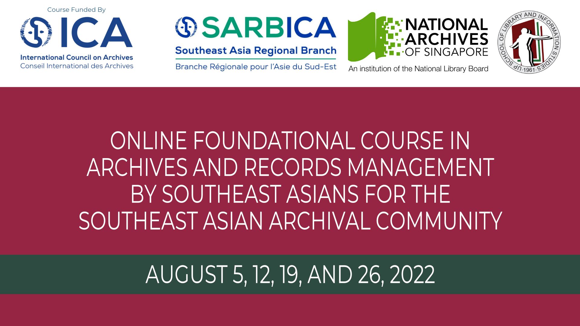 SLIS hosts SARBICA Foundational Course in Archives and Records Management