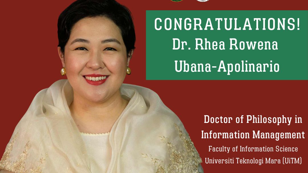 Dean Apolinario Completes PhD in Information Management