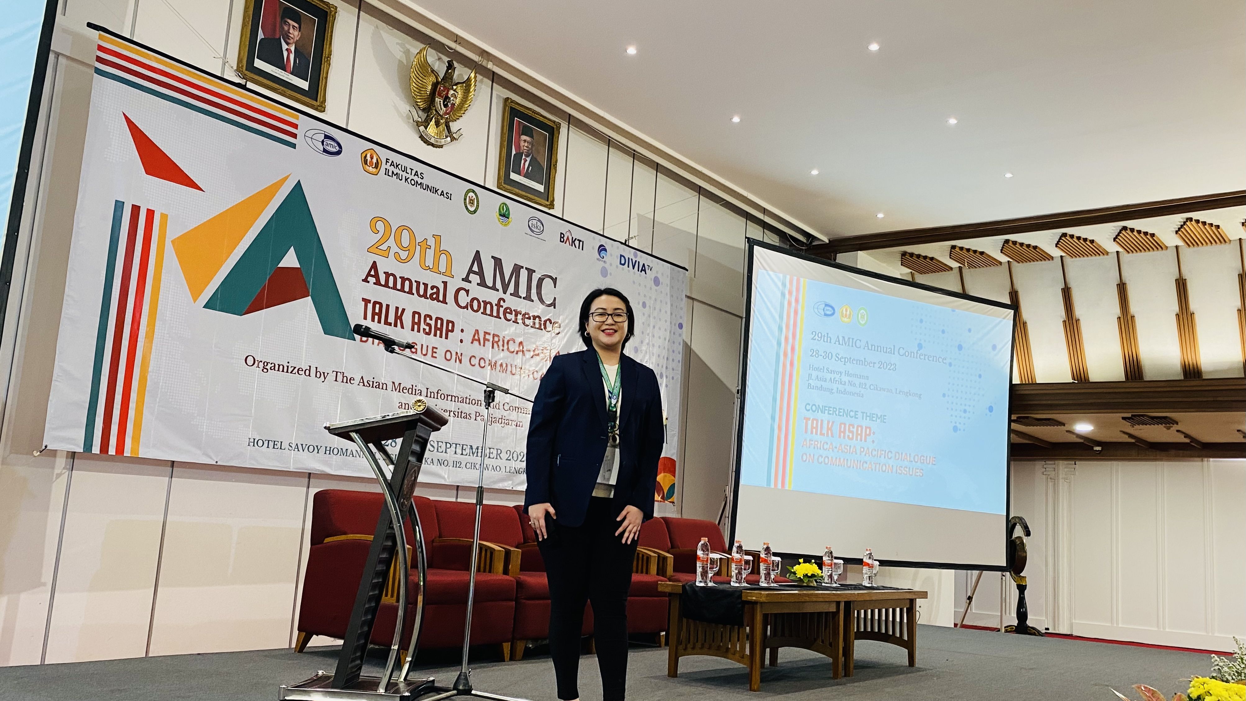 Asst. Prof. Yhna Therese P. Santos presents at 29th AMIC Annual Conference