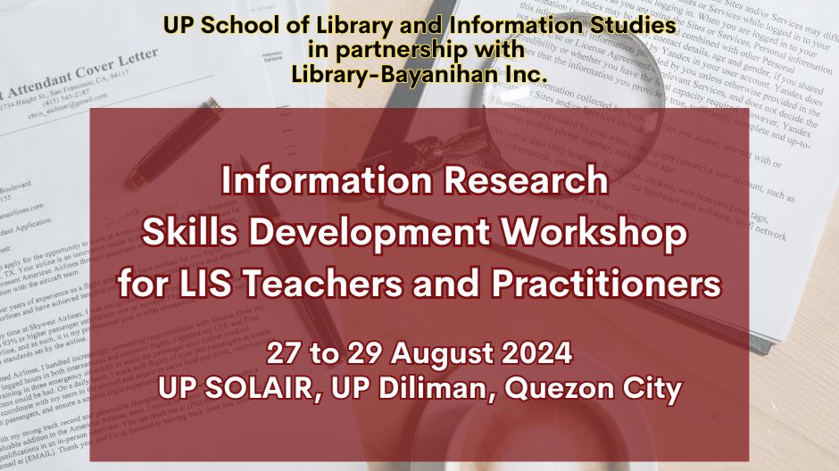 2024 Information Research Skills Development Workshop