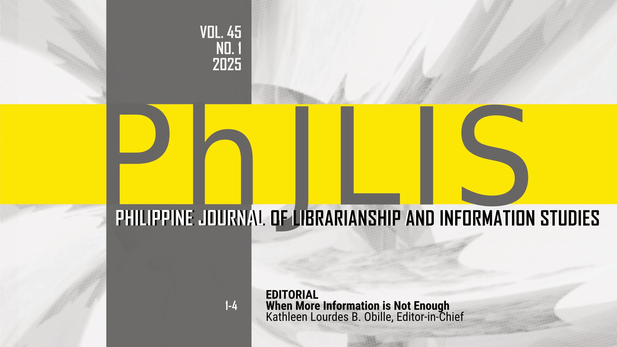 PhJLIS Vol 45 No 1 2025
