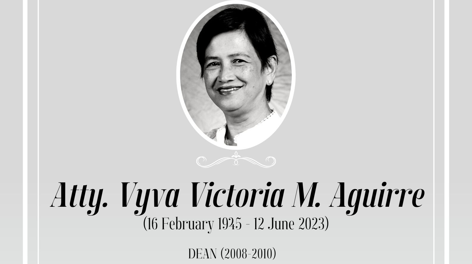 Celebrating the life of Ma'am Vyva